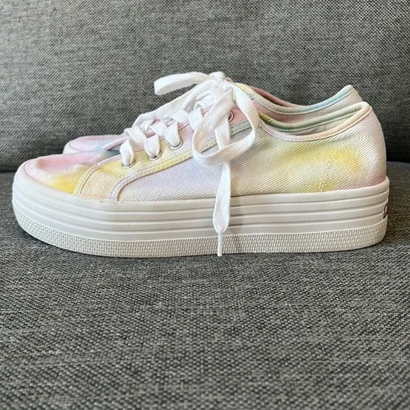 Steve Madden multi colored platform shoes 9.5M - Picture 3 of 12